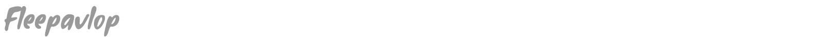 Fleepavlop font preview